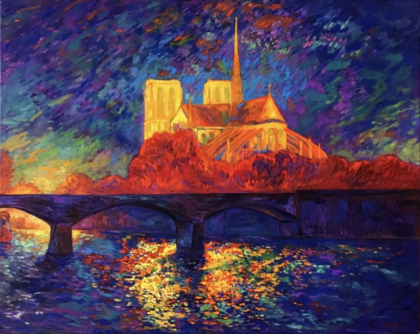 Notre Dame de Paris au clair de lune
